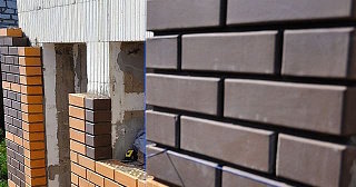 Фасады домов из кирпича в Камышине: качественная кладка от 1144 рублей